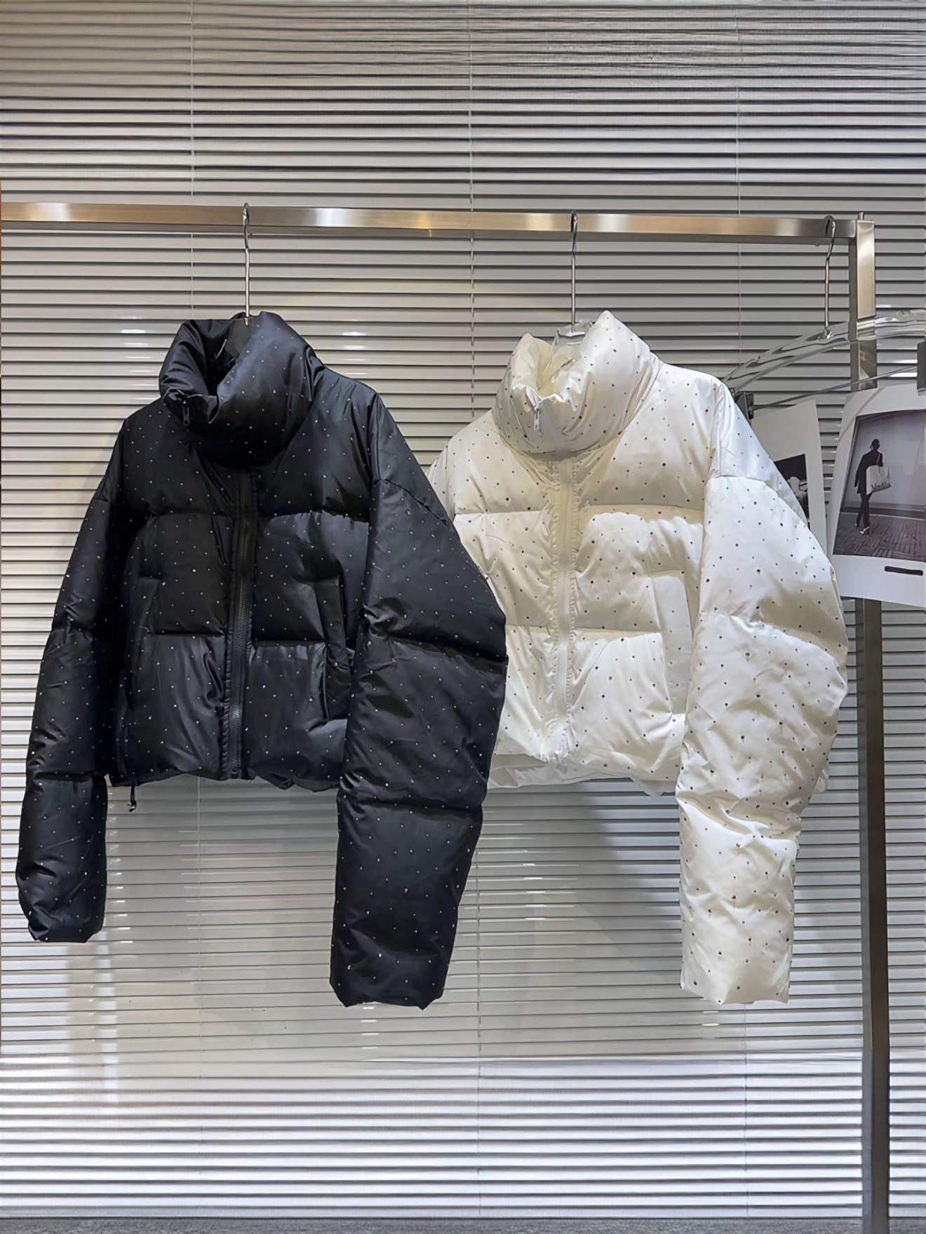 冬季厚款时尚棉服喊名字备注去拍