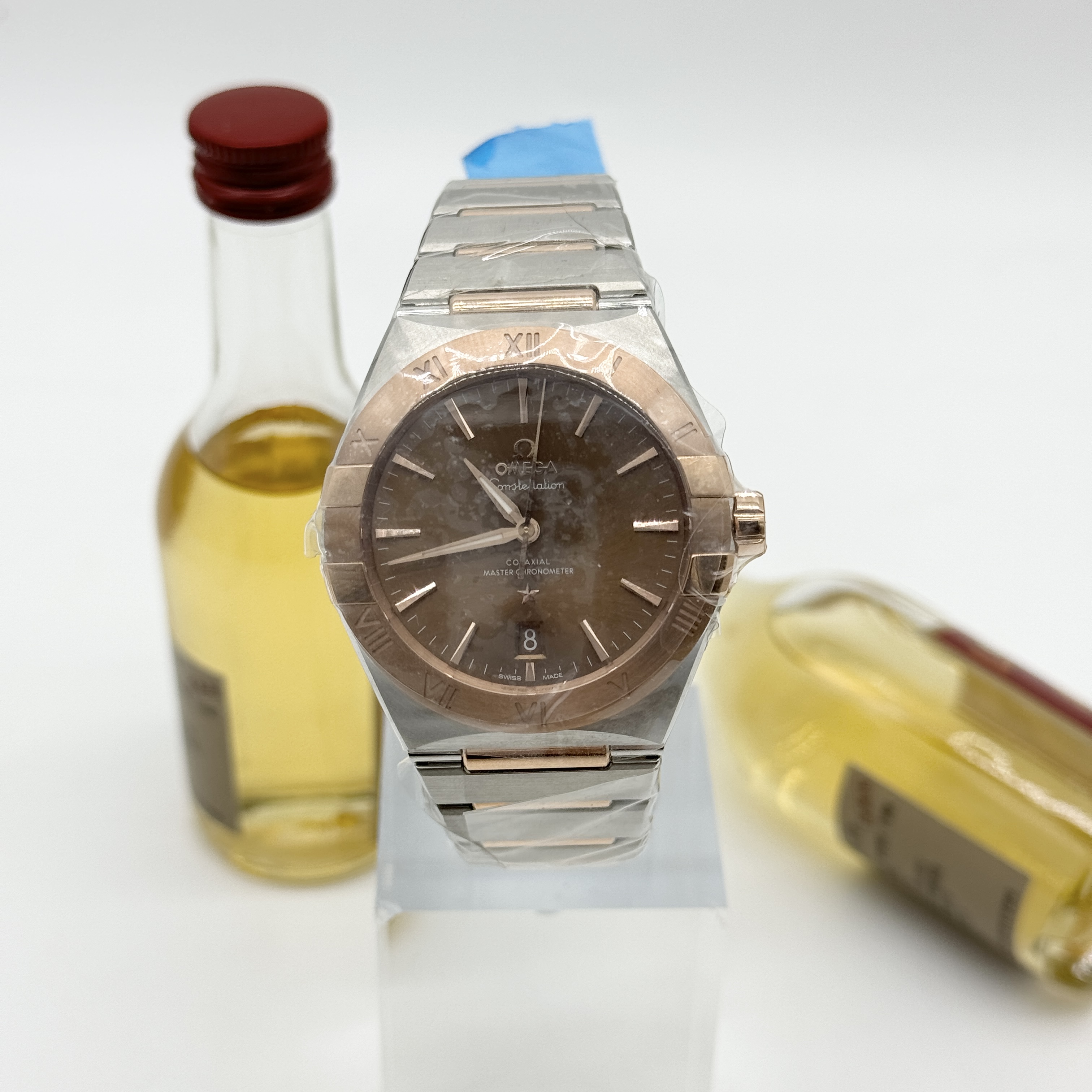 全新未使用 Omega/欧米茄 星座系列 自动上链 精钢‑18k金 39mm 全