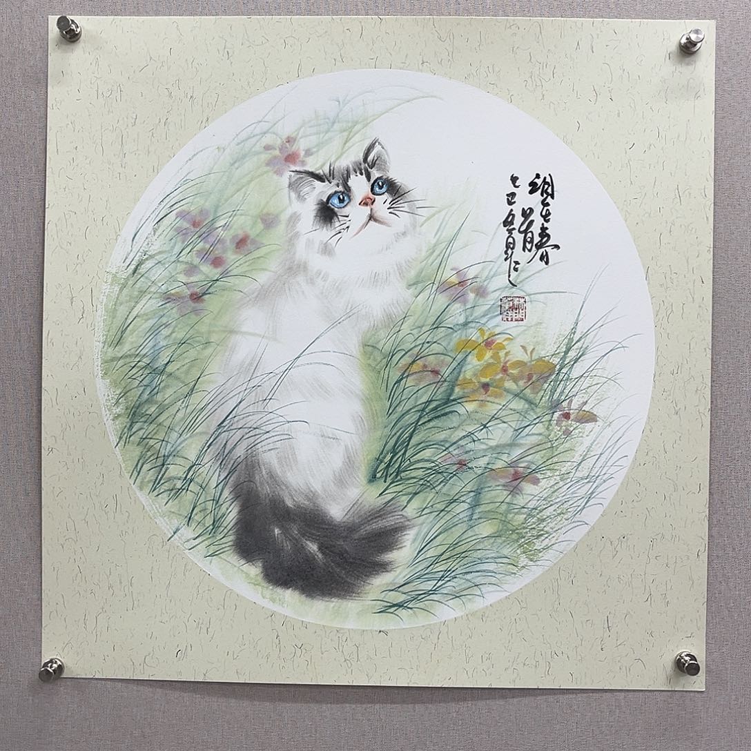 国画艺术家真人手绘