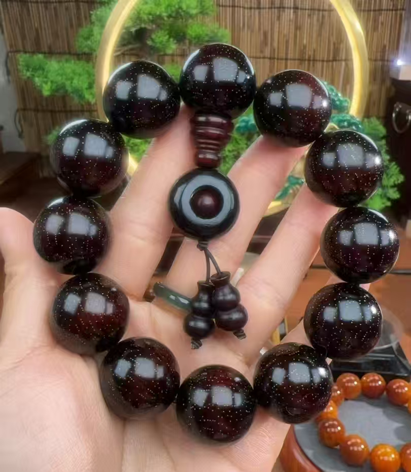 2.0 紫檀爆星时来手串【047】