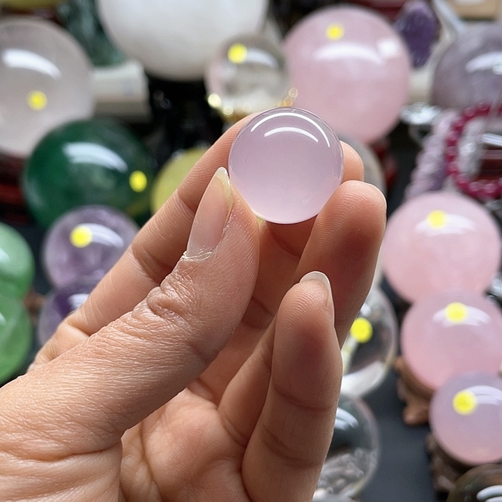 水晶天然水晶粉十二芒星卡2.2未镶嵌