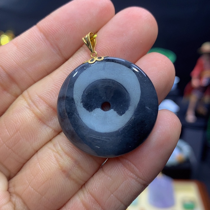 翡翠手链18K金镶嵌翡翠 