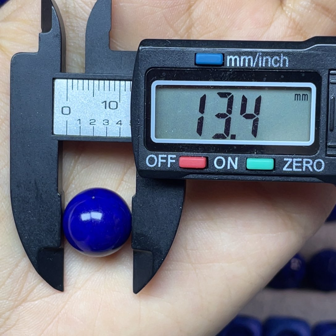 青金石未镶嵌13mm单珠东****黎