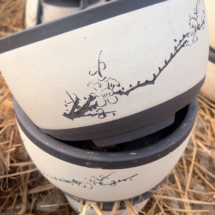 红陶紫砂碗盆口20