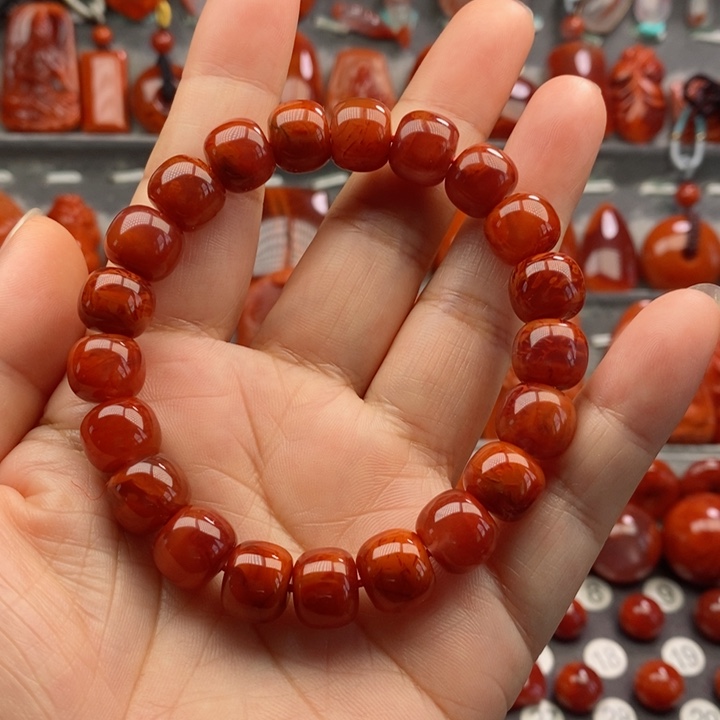 手串未镶嵌南红玛瑙