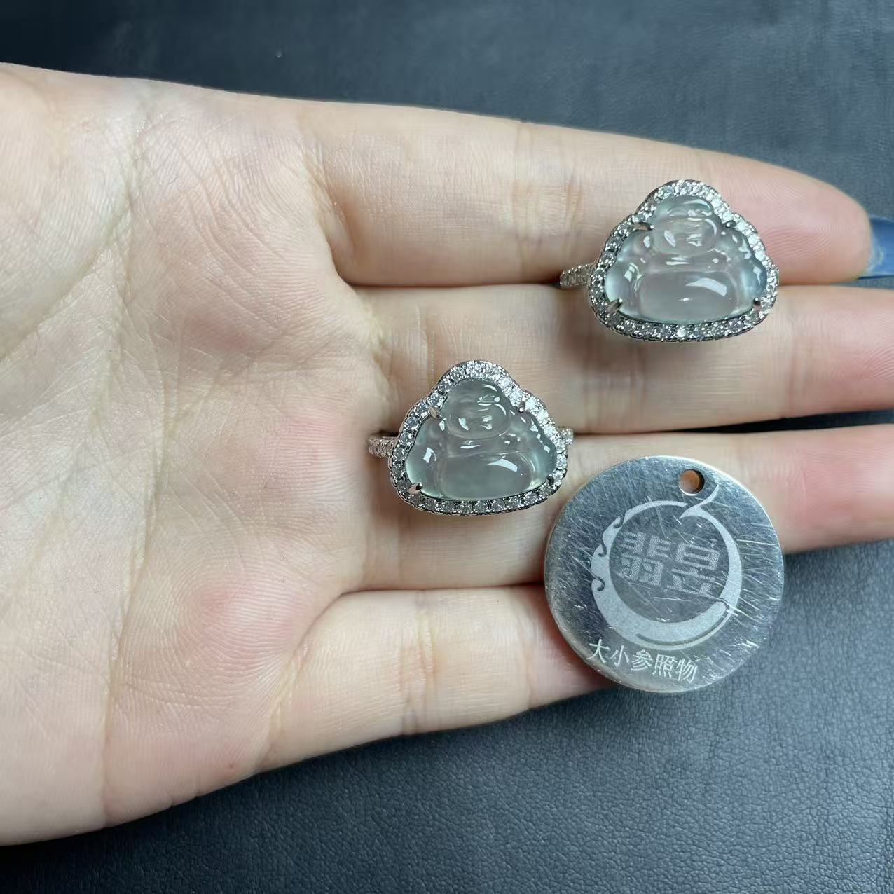 翡昱-N70-60992-天然A货翡翠戒指-多样性发其一