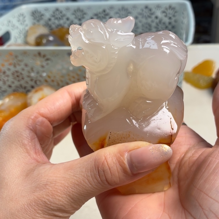 玛瑙/玉髓未镶嵌吊坠(不含链)