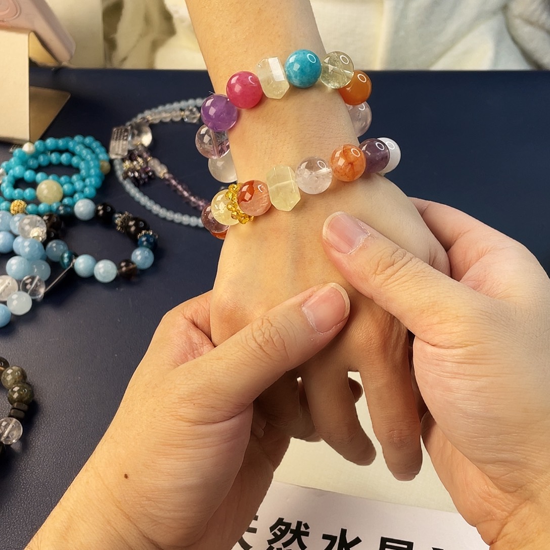 手链银S925镶嵌水晶