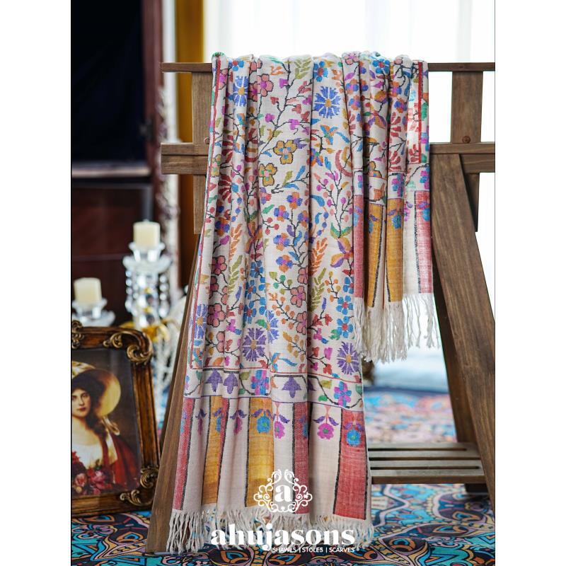 克什米尔pashmina披肩围巾卡尼 100*200 60082-07