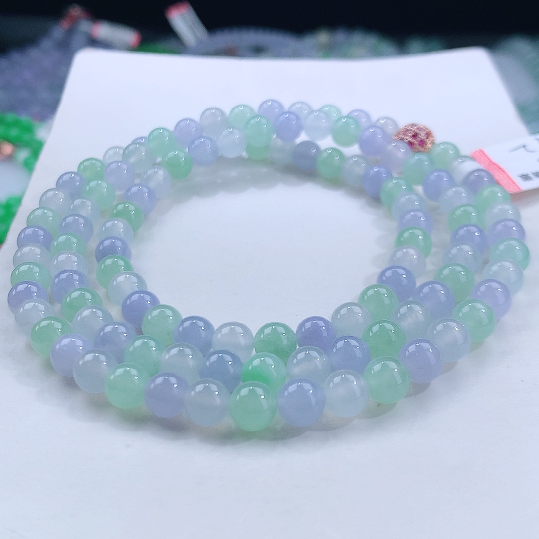 翡翠手串未镶嵌卡6