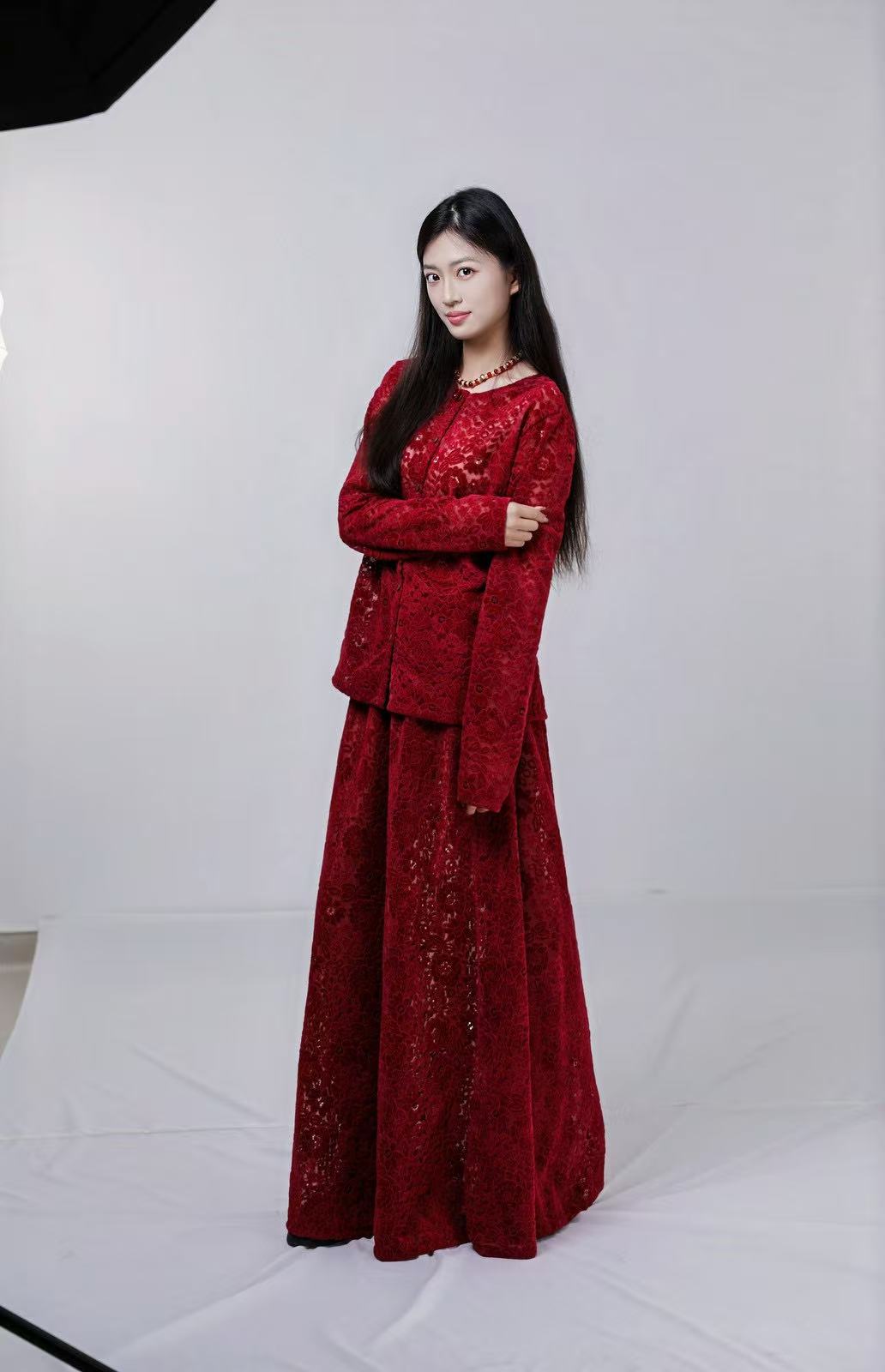 HZHJ新款原创  绯花密语 时尚套装裙走秀款