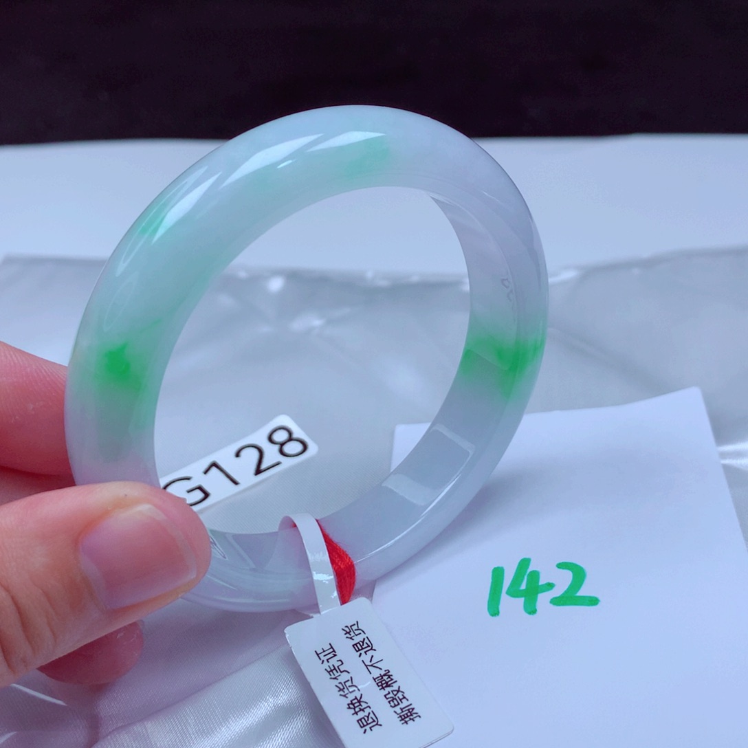 未镶嵌手镯翡翠缅甸天然A货翡翠手镯56.7