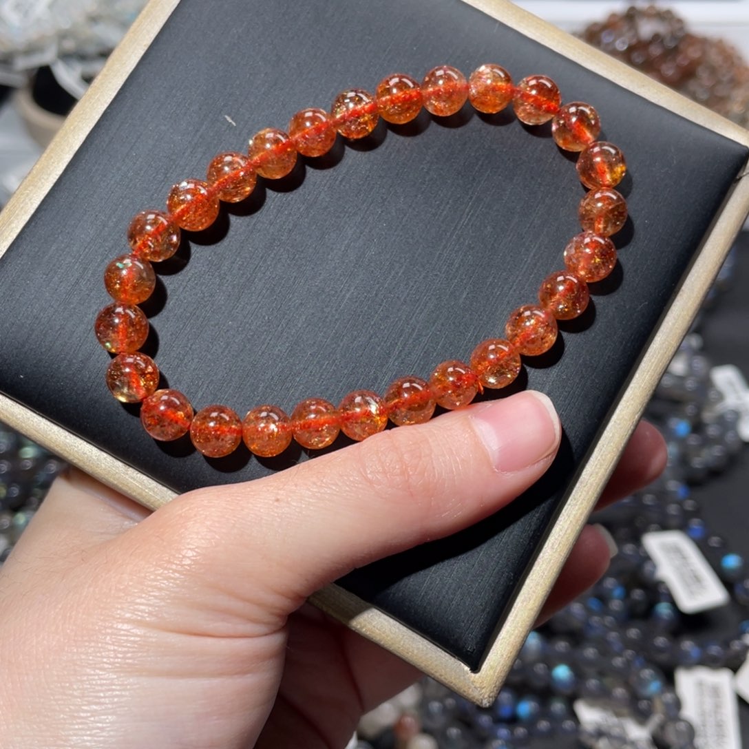 手链长石未镶嵌金太阳7mm+