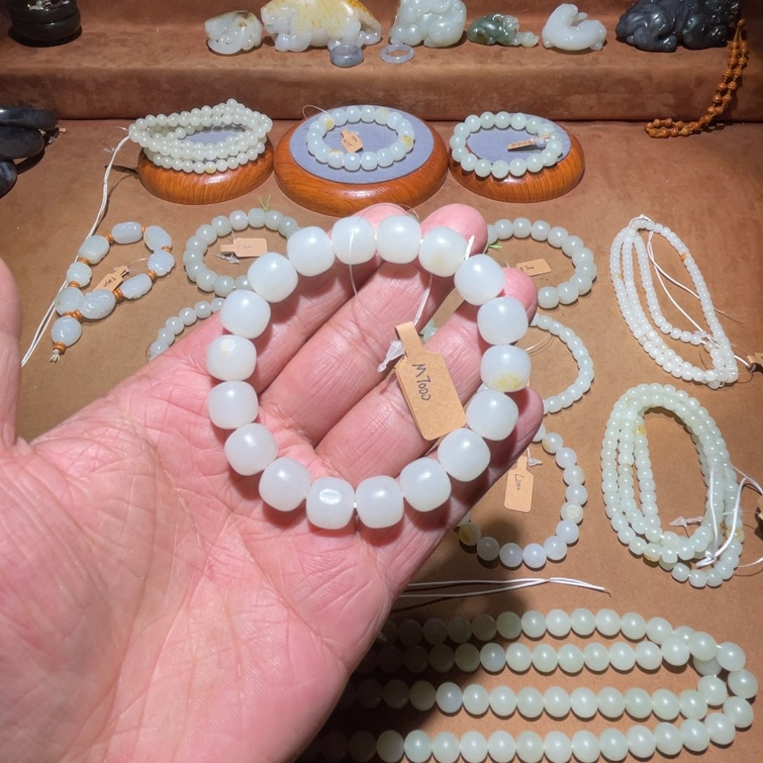 和田玉手串未镶嵌12mm