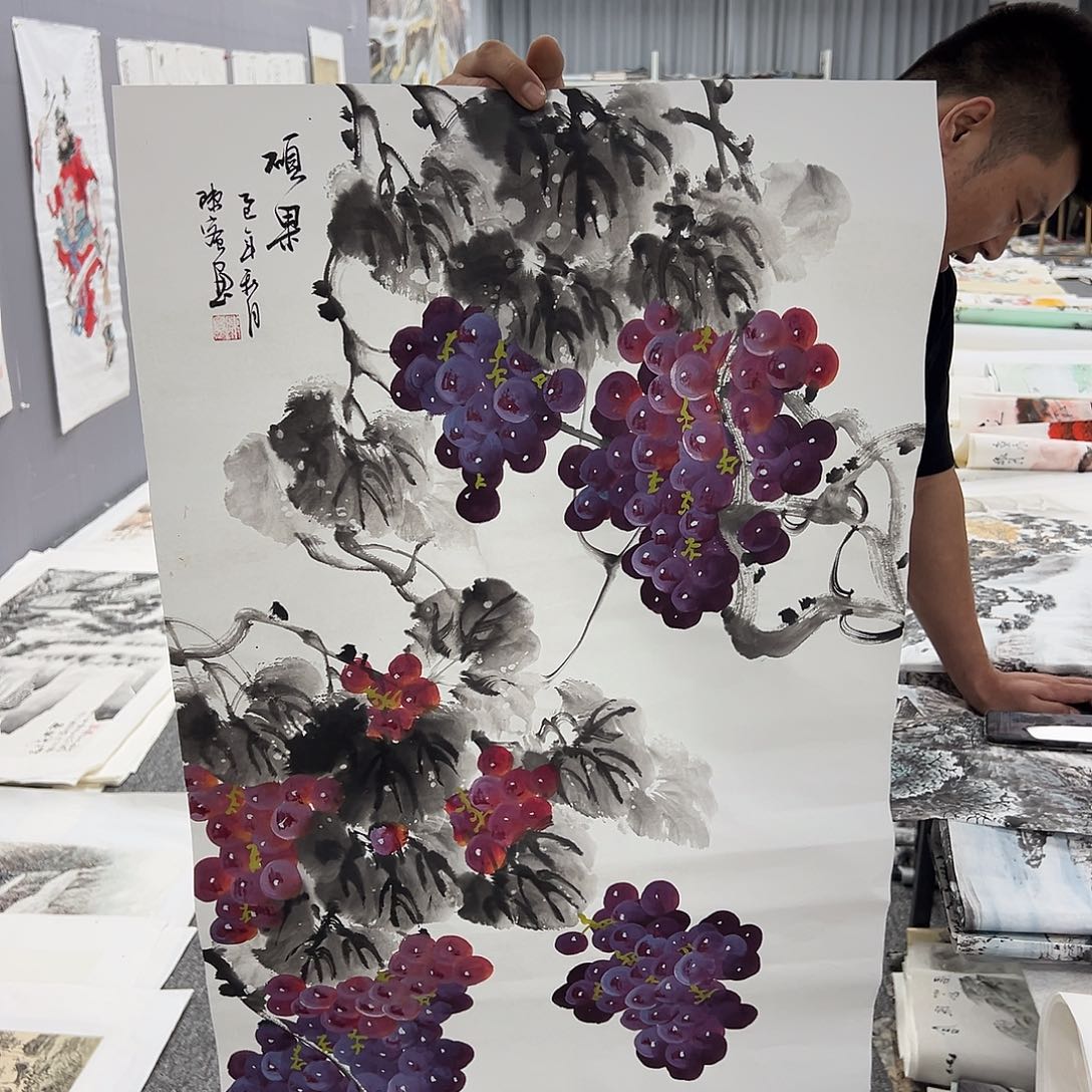 国画纯手绘字画宣纸