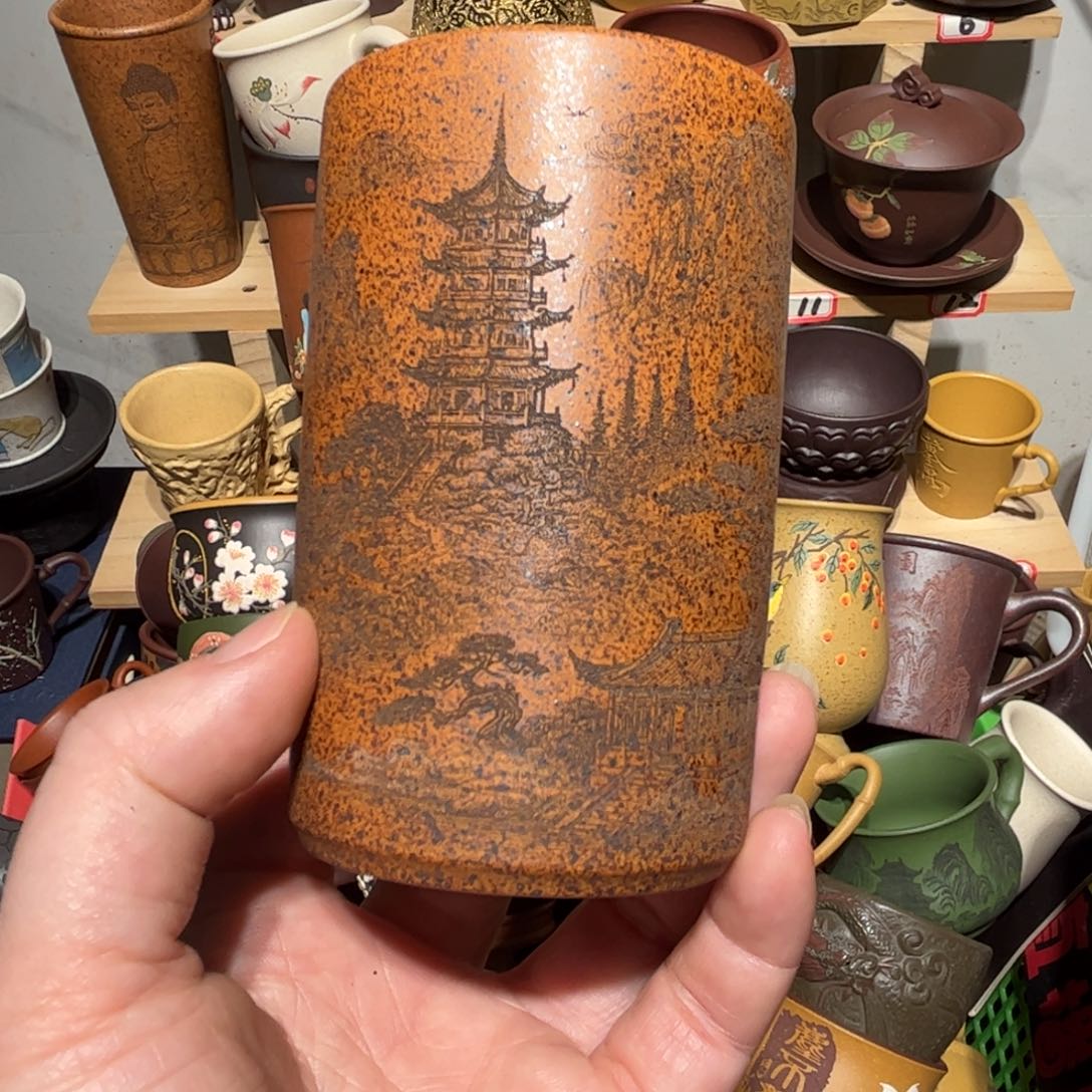 紫砂茶杯宜兴紫砂主人杯