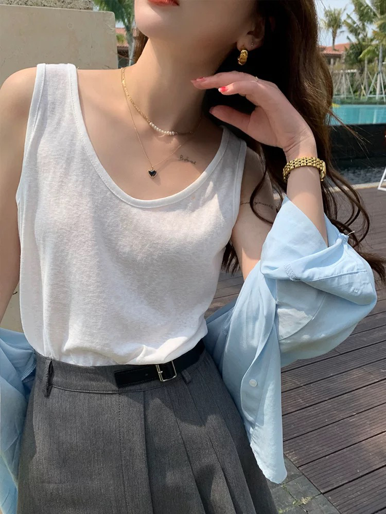 吊带小背心女内搭2025夏季新款宽松显瘦打底外穿大码胖mm上衣