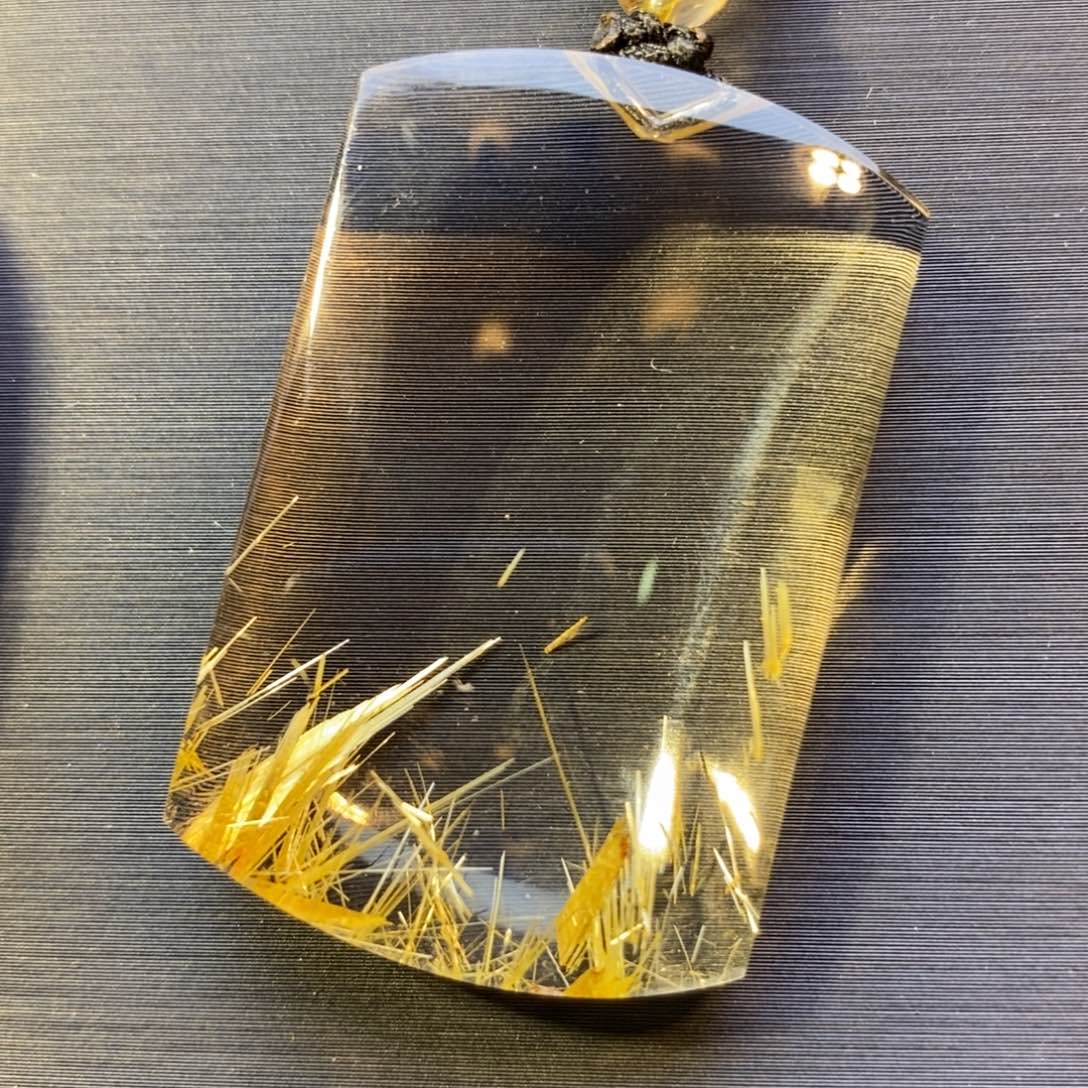 水晶颈饰未镶嵌钛晶无事牌