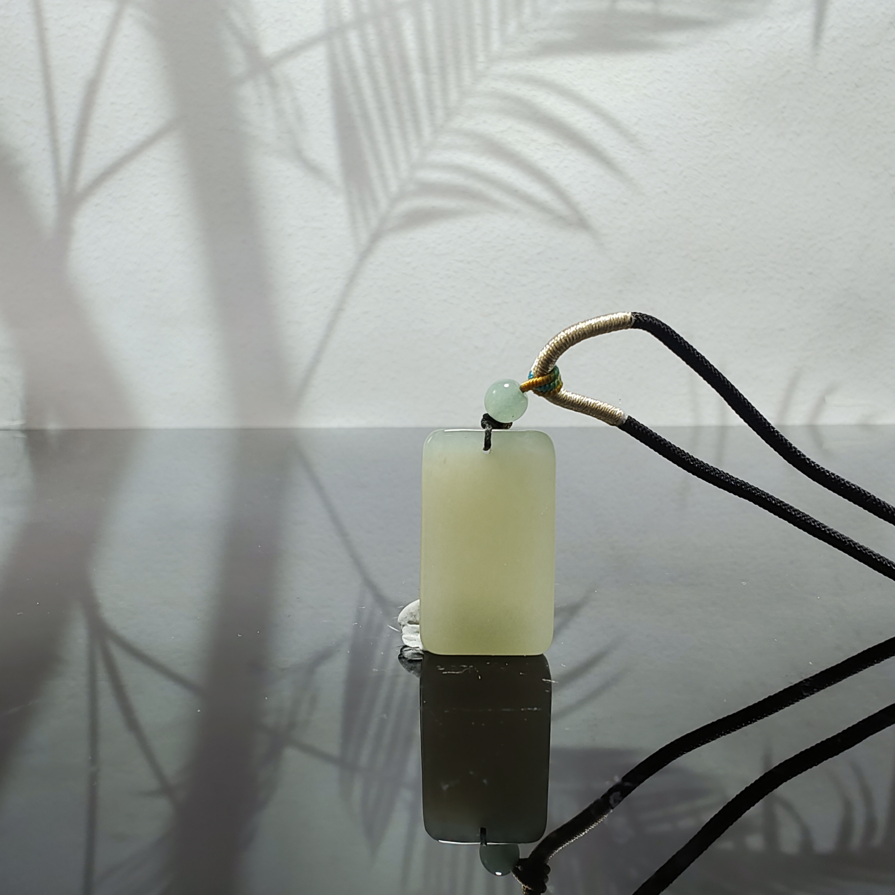 R和田玉无事牌吊坠0810