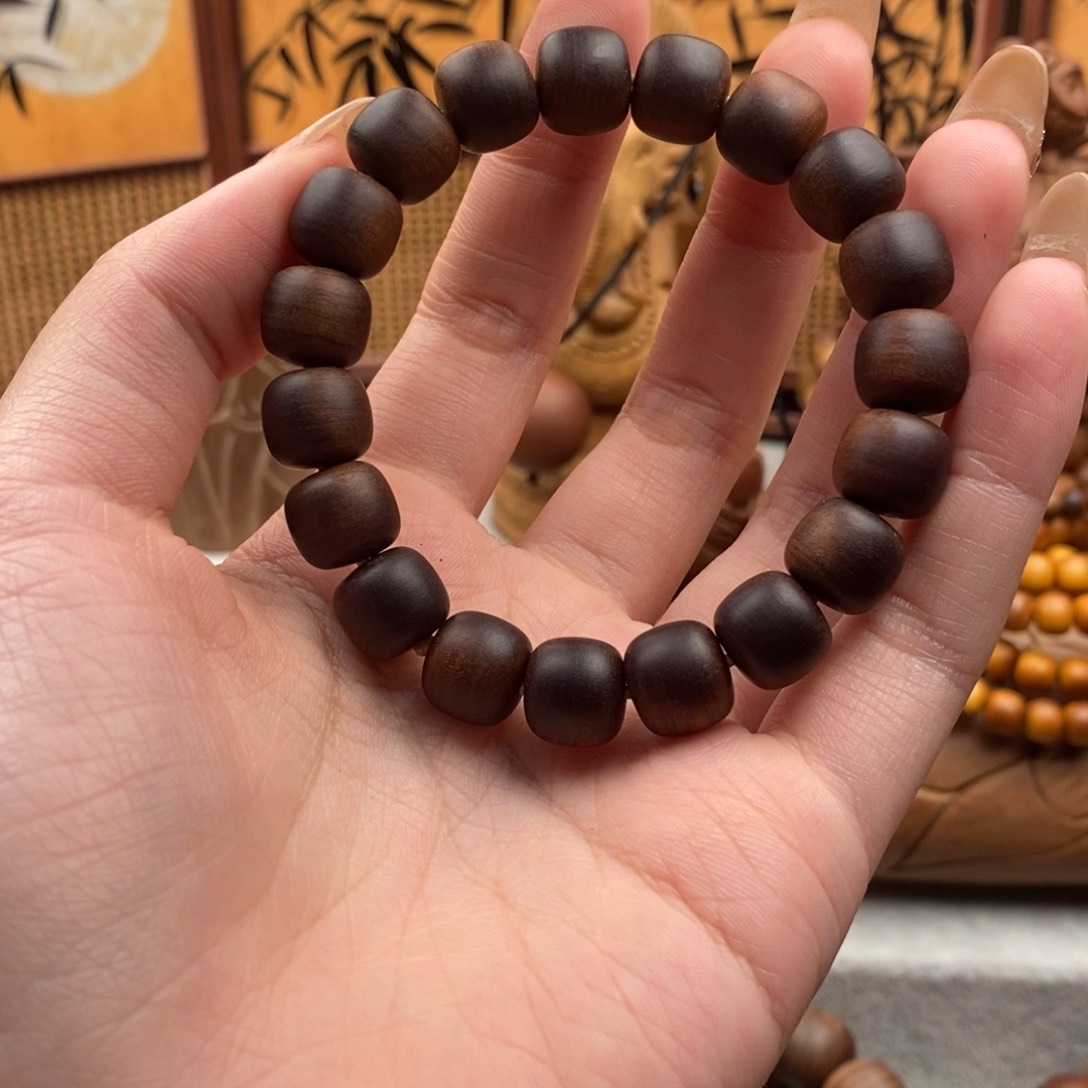 檀香木手串/手链t**y焦糖10×11