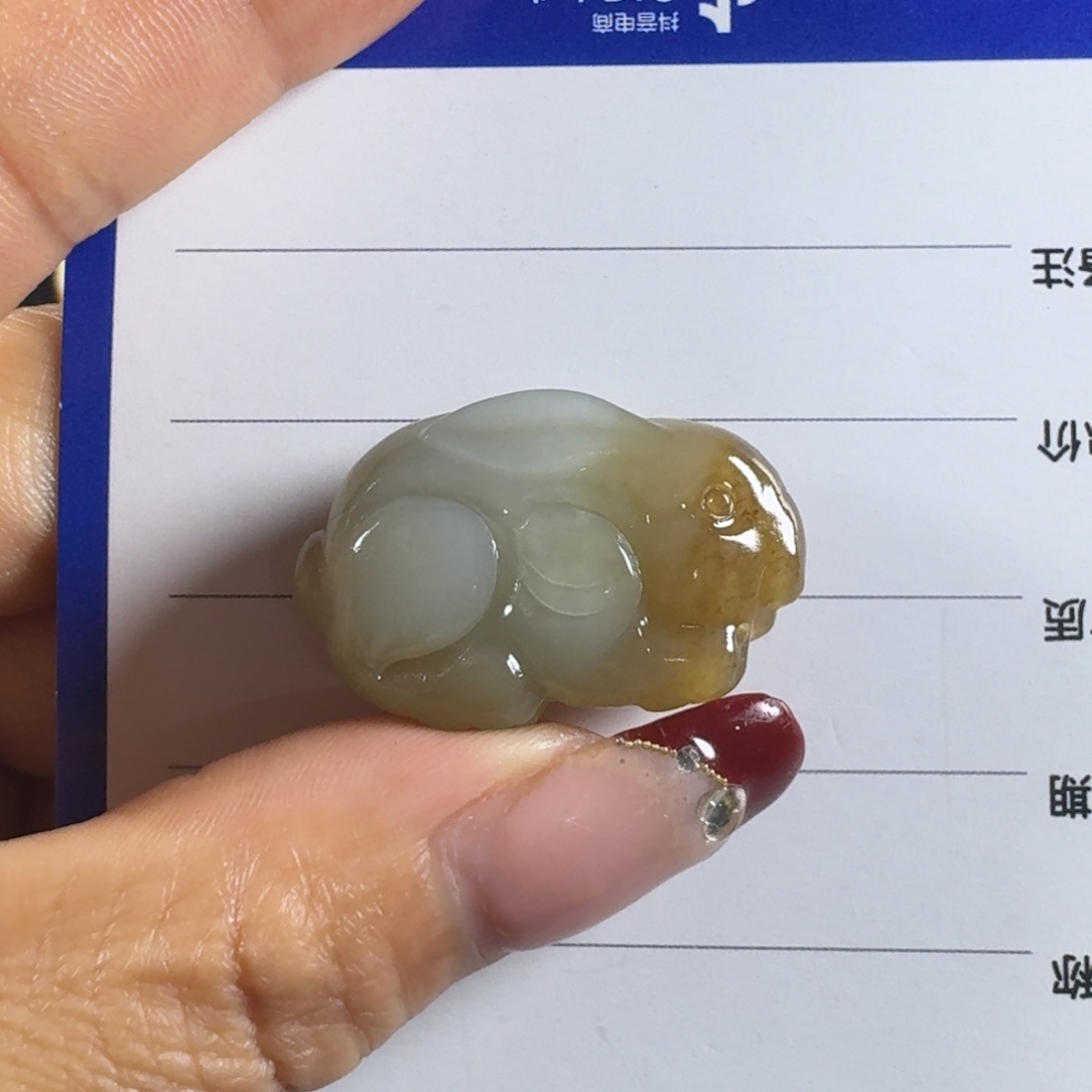 和田玉挂件未镶嵌兔