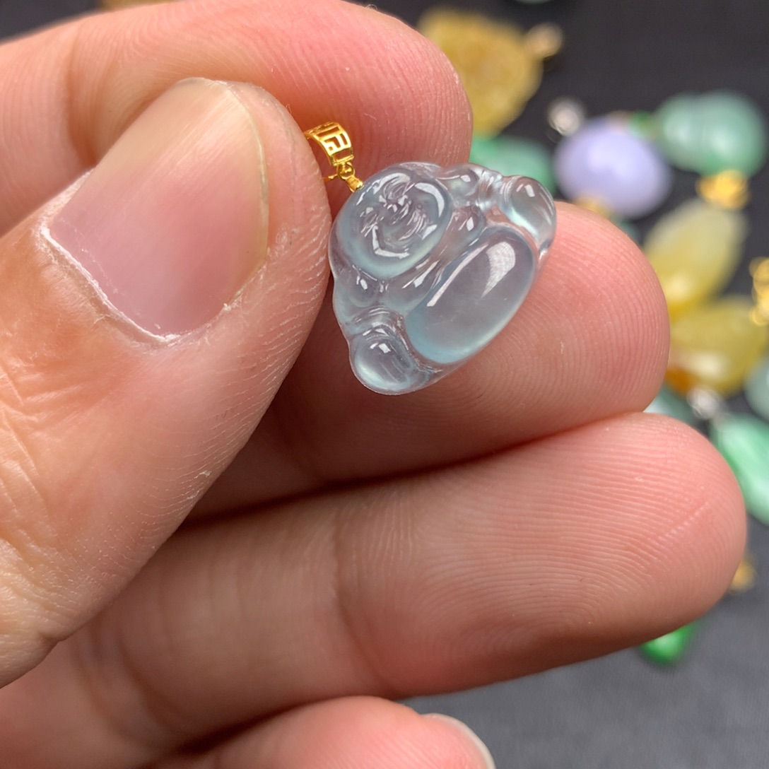 【闪购商品】颈饰18K金镶嵌翡翠翡翠