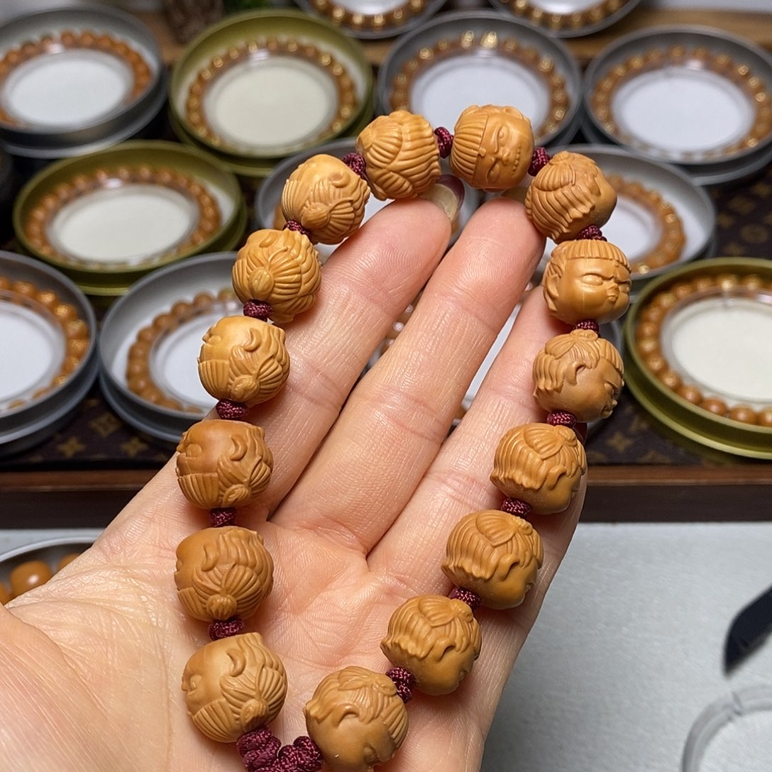 猴头核桃手串359号15左右哪吒手持全品