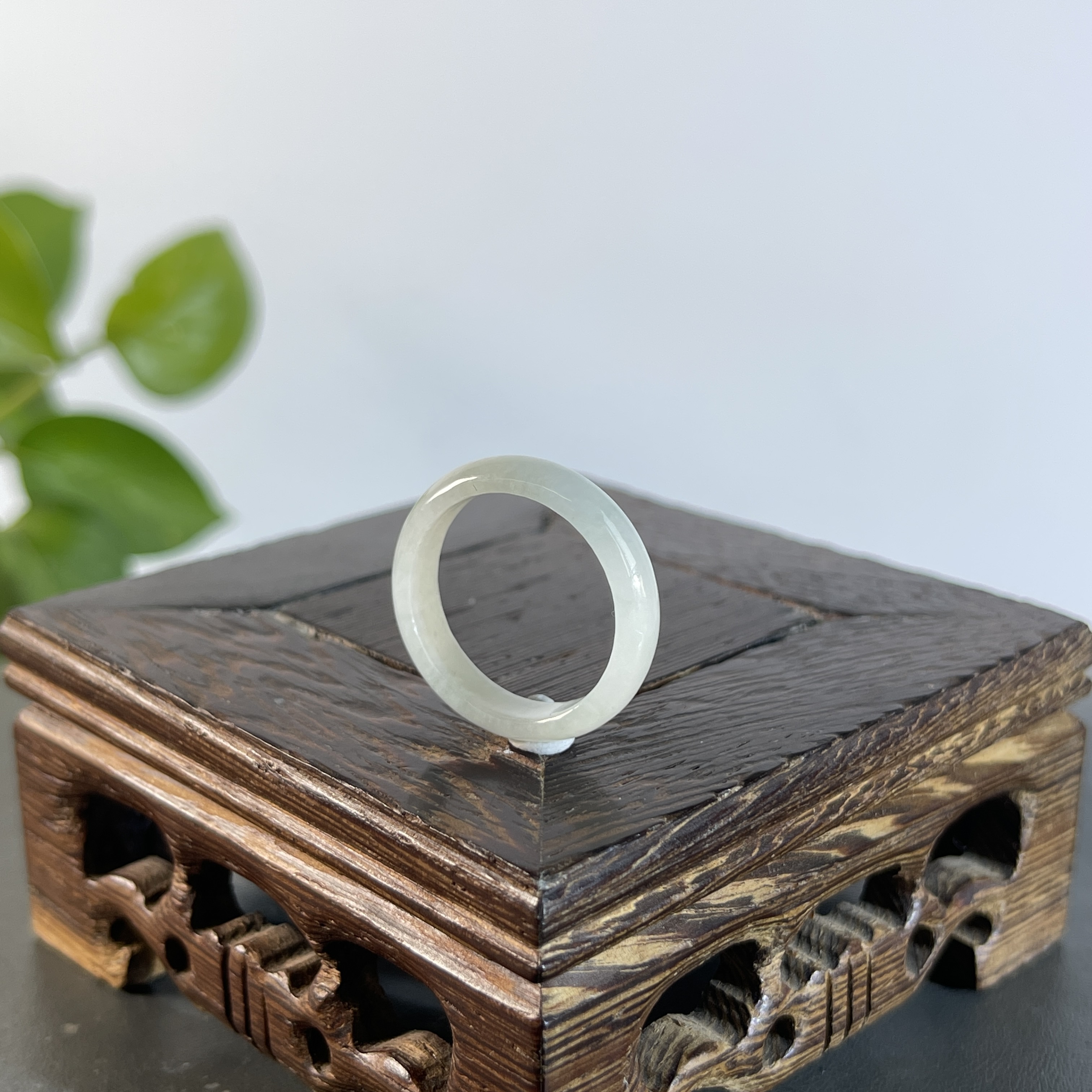 JSB25-01   天然缅甸翡翠A货  翡翠戒圈21#