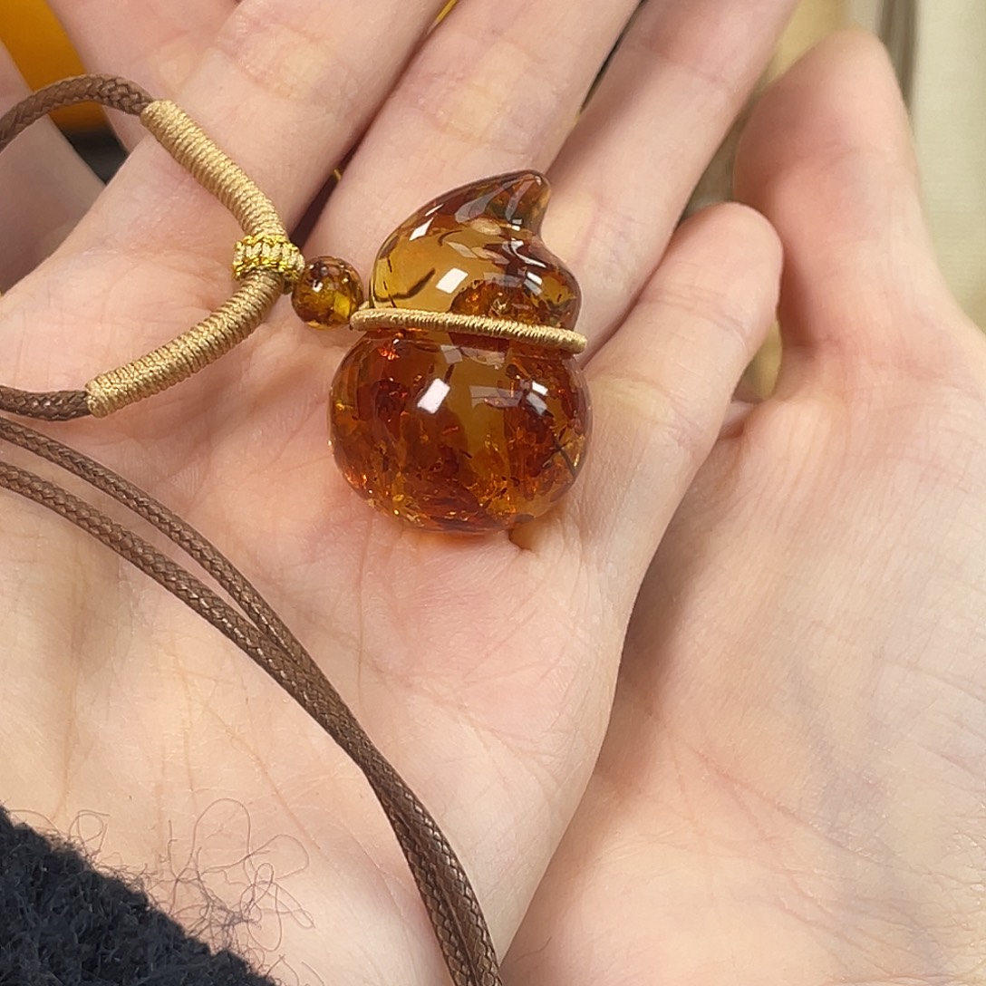 l***影琥珀未镶嵌珠宝奇石琥珀蜜蜡J30