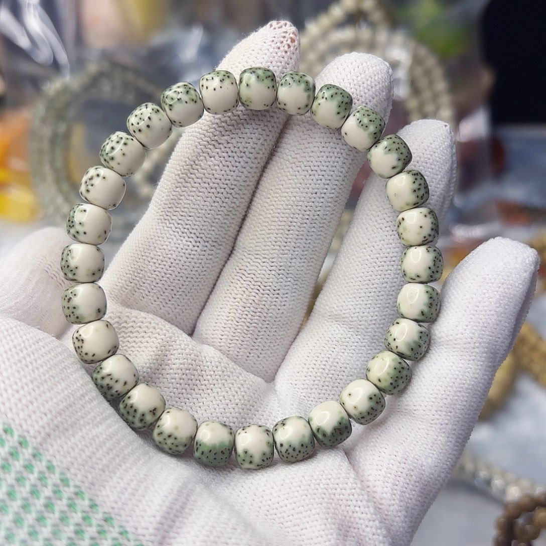 ×***×星月菩提吊坠绿背河豚