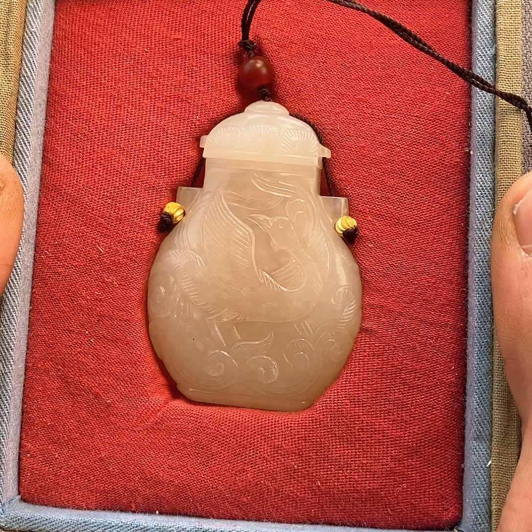 和田玉佩饰未镶嵌东*