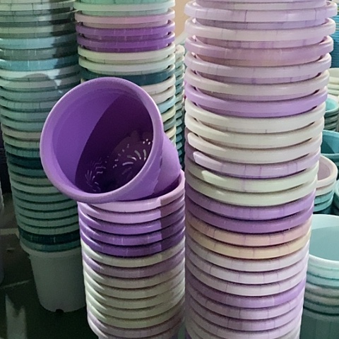 树脂琉璃紫色7号无托6个