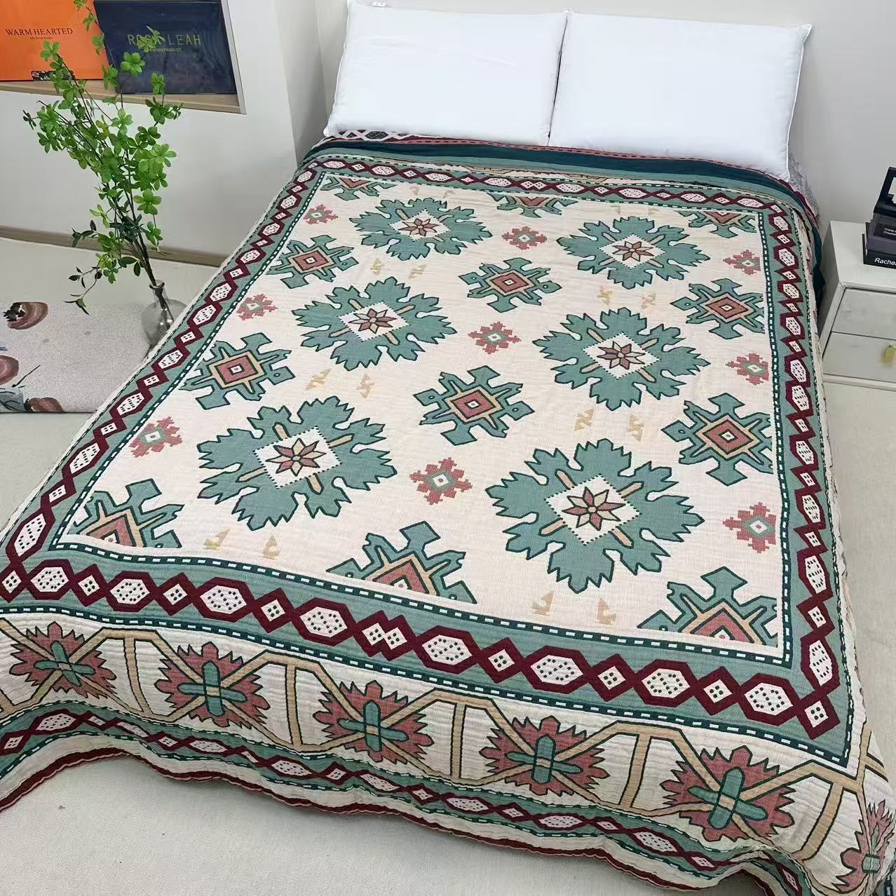 [波西米亚]230*250高端汉麻麻亲肤舒适细腻床盖