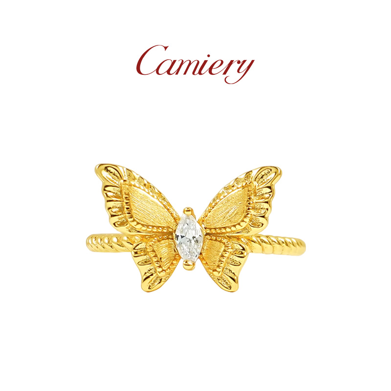  CAMIERY/卡美瑞 时尚轻奢蝴蝶戒指ZYN