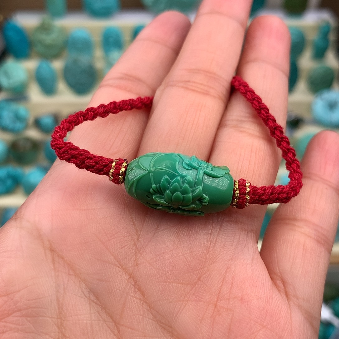 绿松石未镶嵌珠宝奇石12×22