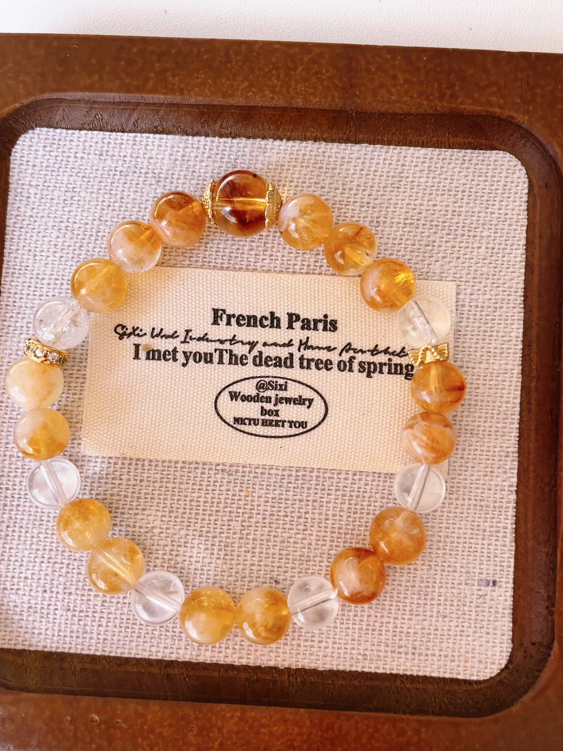 【直播链接】黄塔金水晶手串 清库存  特价