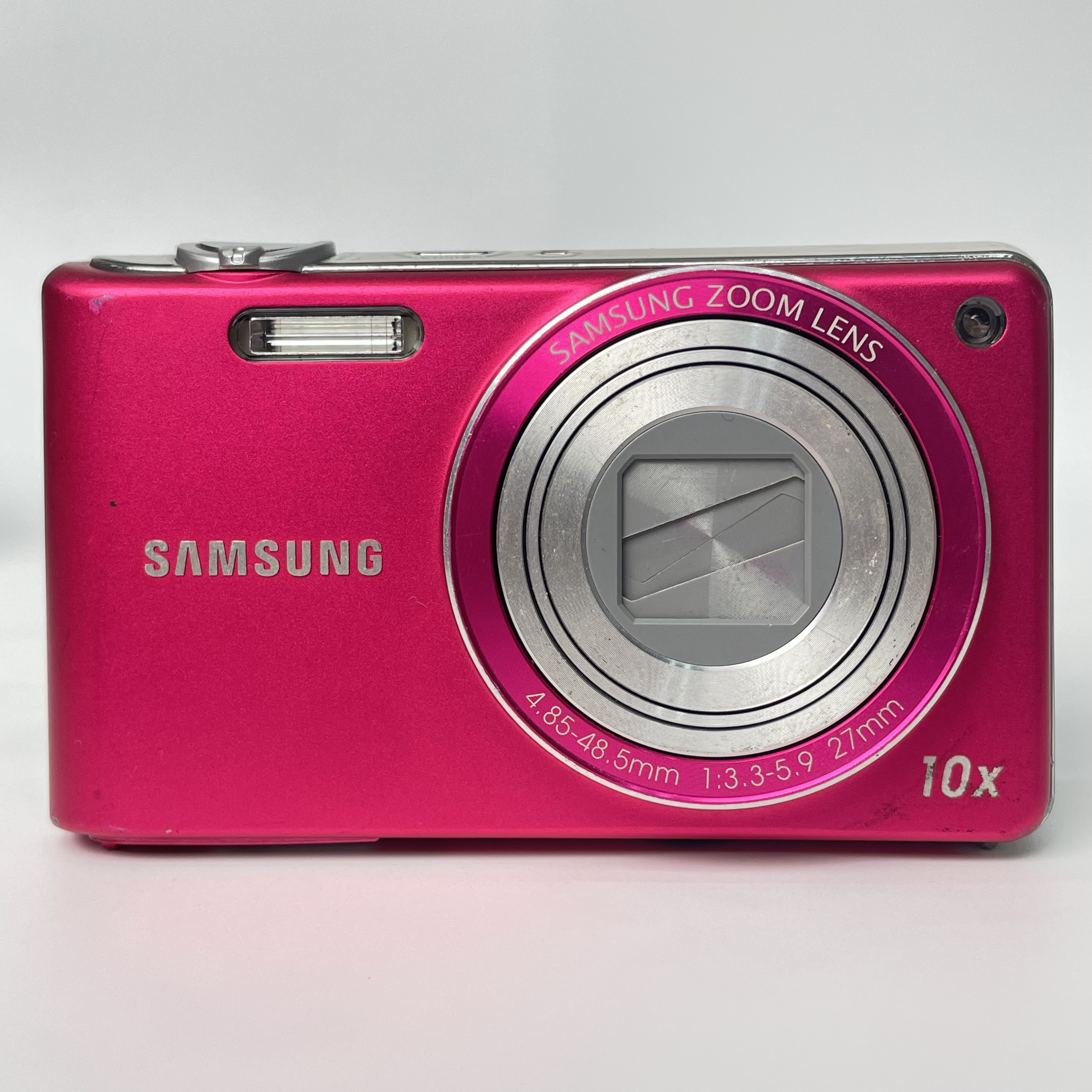 95新 Samsung/三星 pl210粉色1420万像素10倍变焦复古ccd数码相机