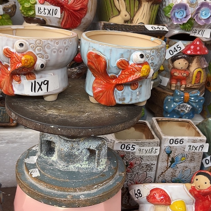 粗陶材质多肉花盆