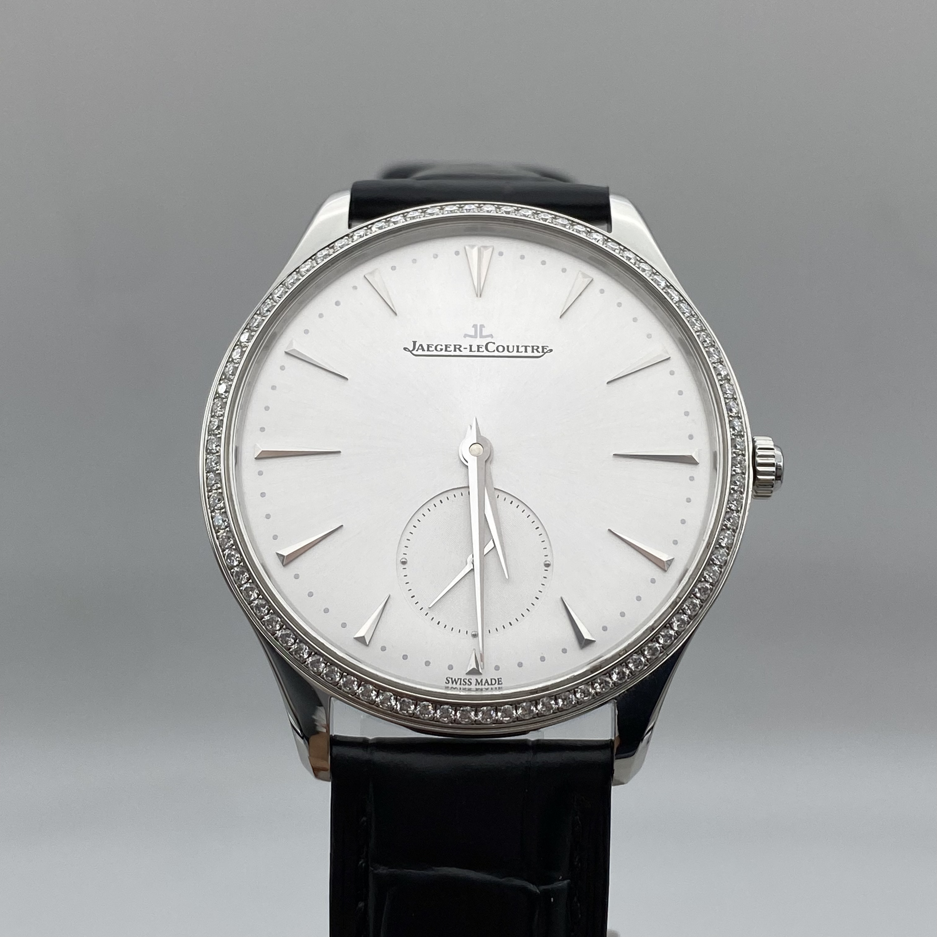95新 Jaeger-LeCoultre/积家 积家 大师 后镶钻 表径：38mm