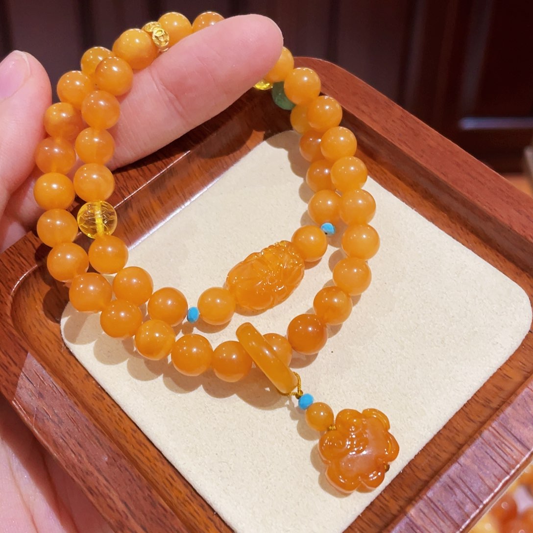 蜜蜡手链未镶嵌手串