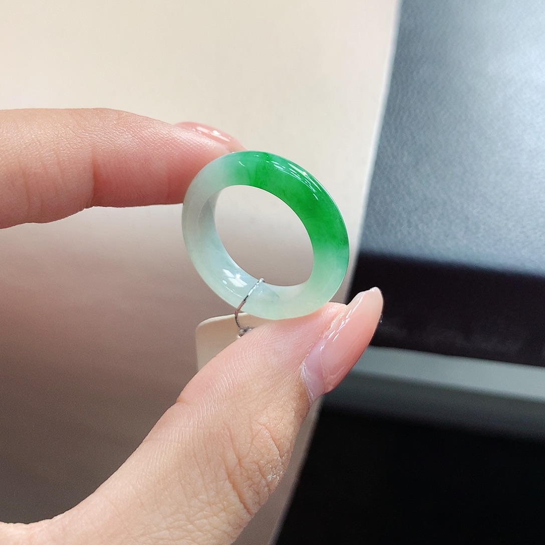 未镶嵌戒圈翡翠10.11号