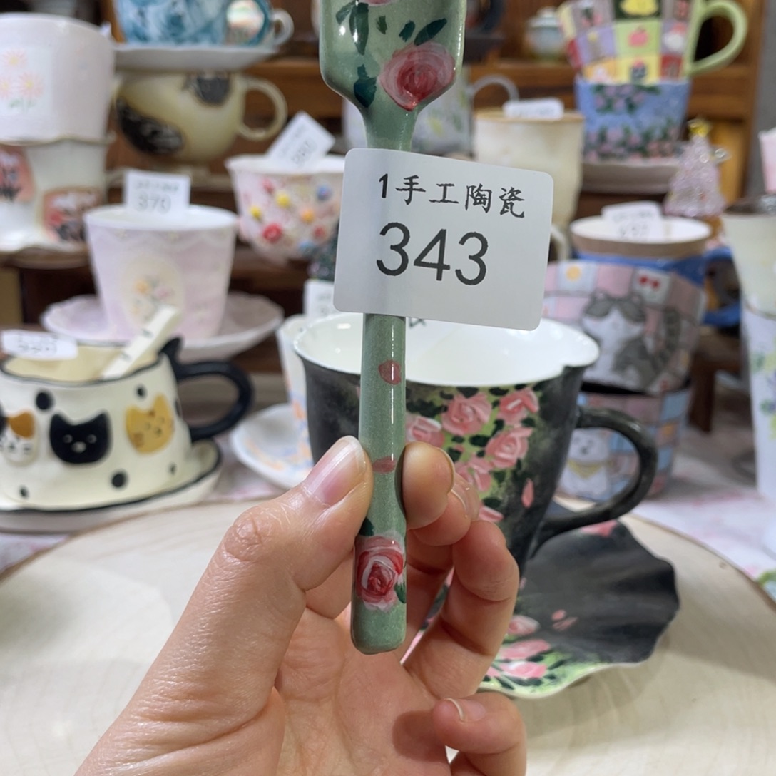景德镇手工陶瓷勺343
