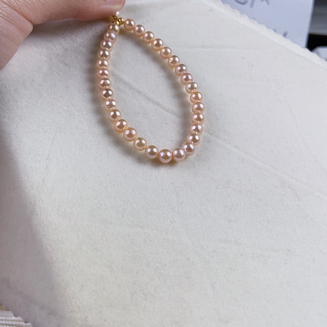淡水珍珠手绳银S925镶嵌
