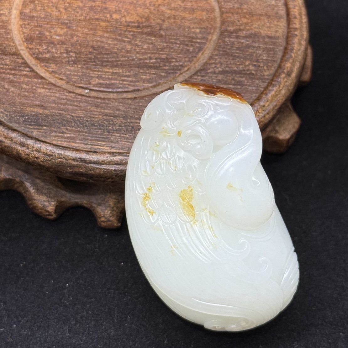 和田玉精雕俄如意 86.3g 