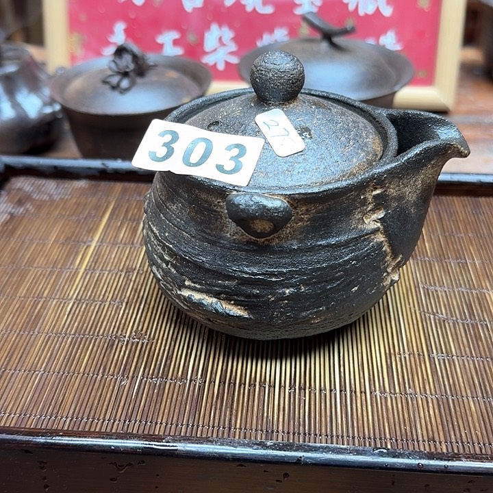纯手工制作粗陶茶具