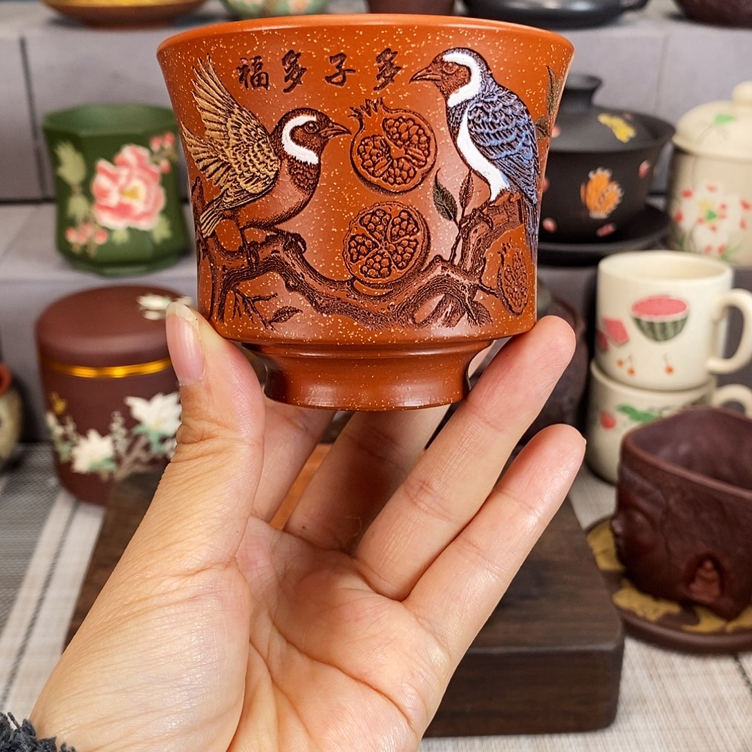 紫砂茶杯紫砂紫砂