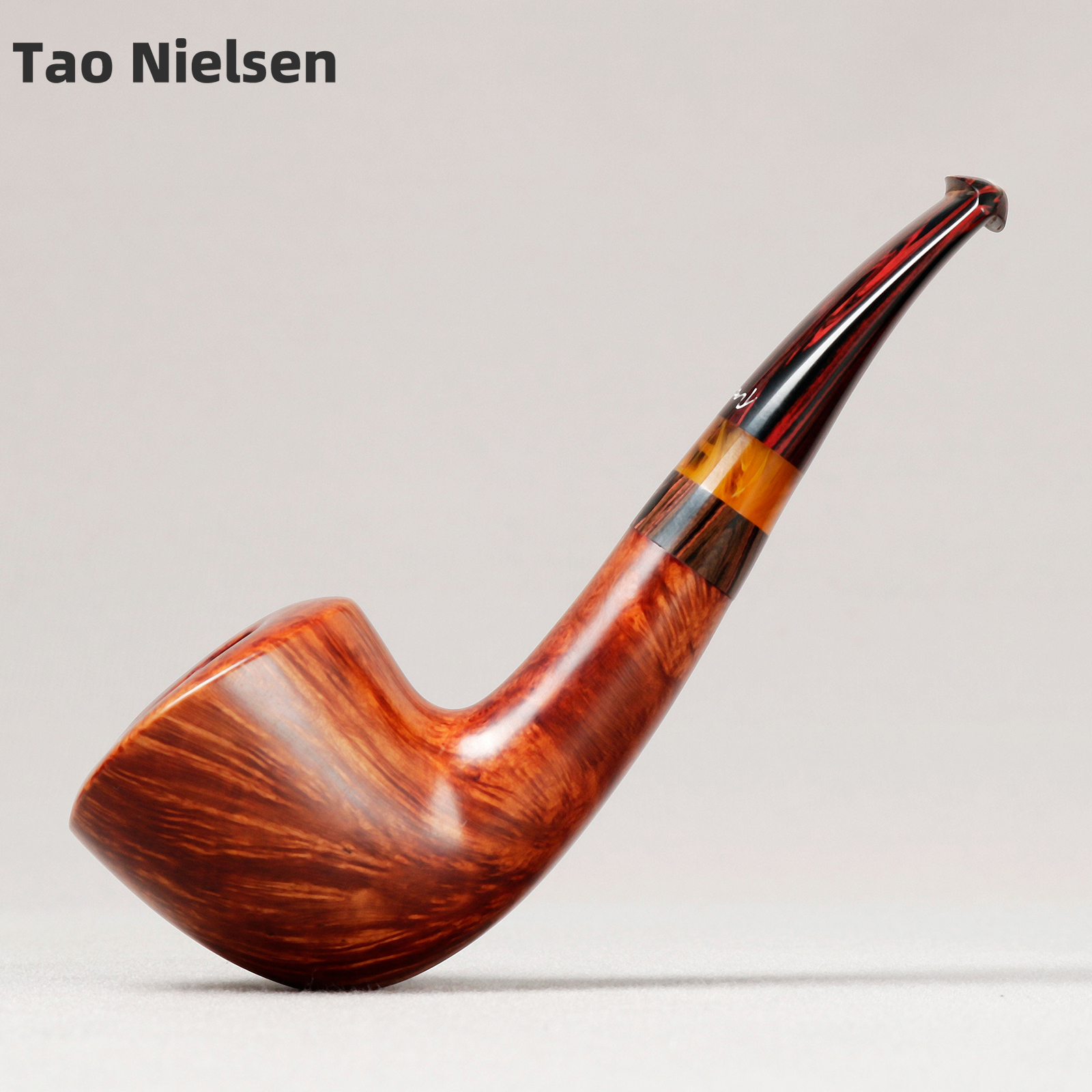 丹麦老大师 Tao陶 光面自由式都柏林 3mm 手工石楠木烟斗 