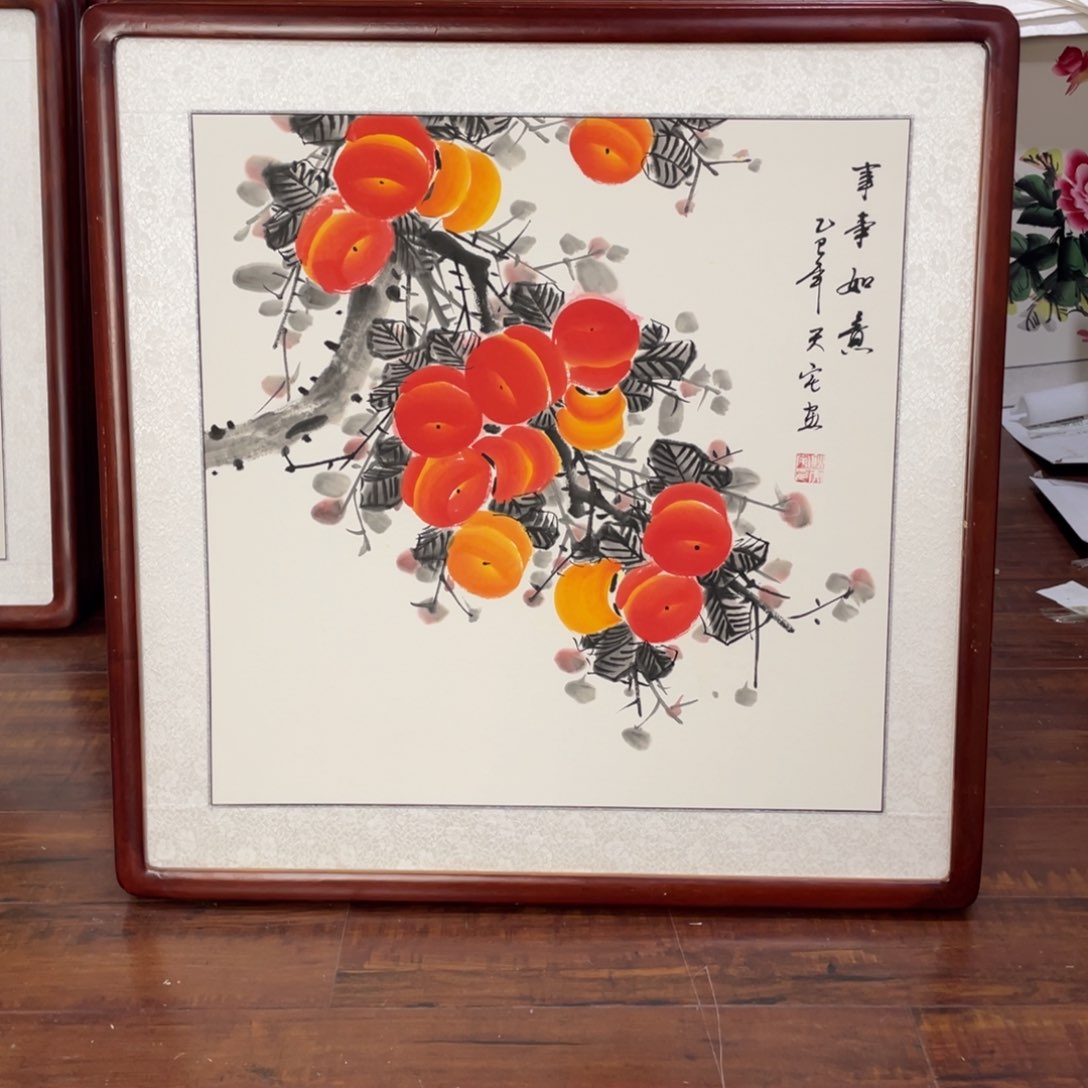 国画带框尺寸63*63厘米