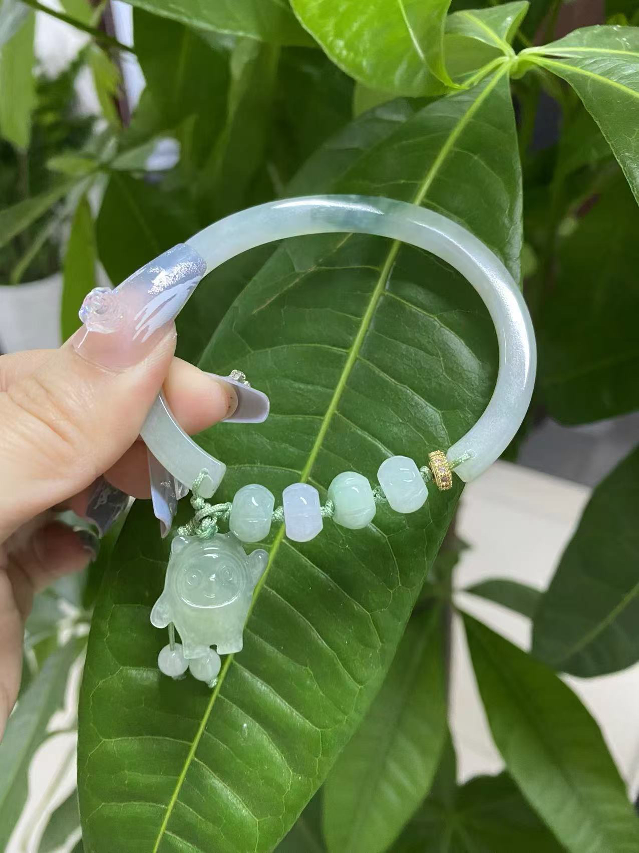 天然翡翠A货手镯