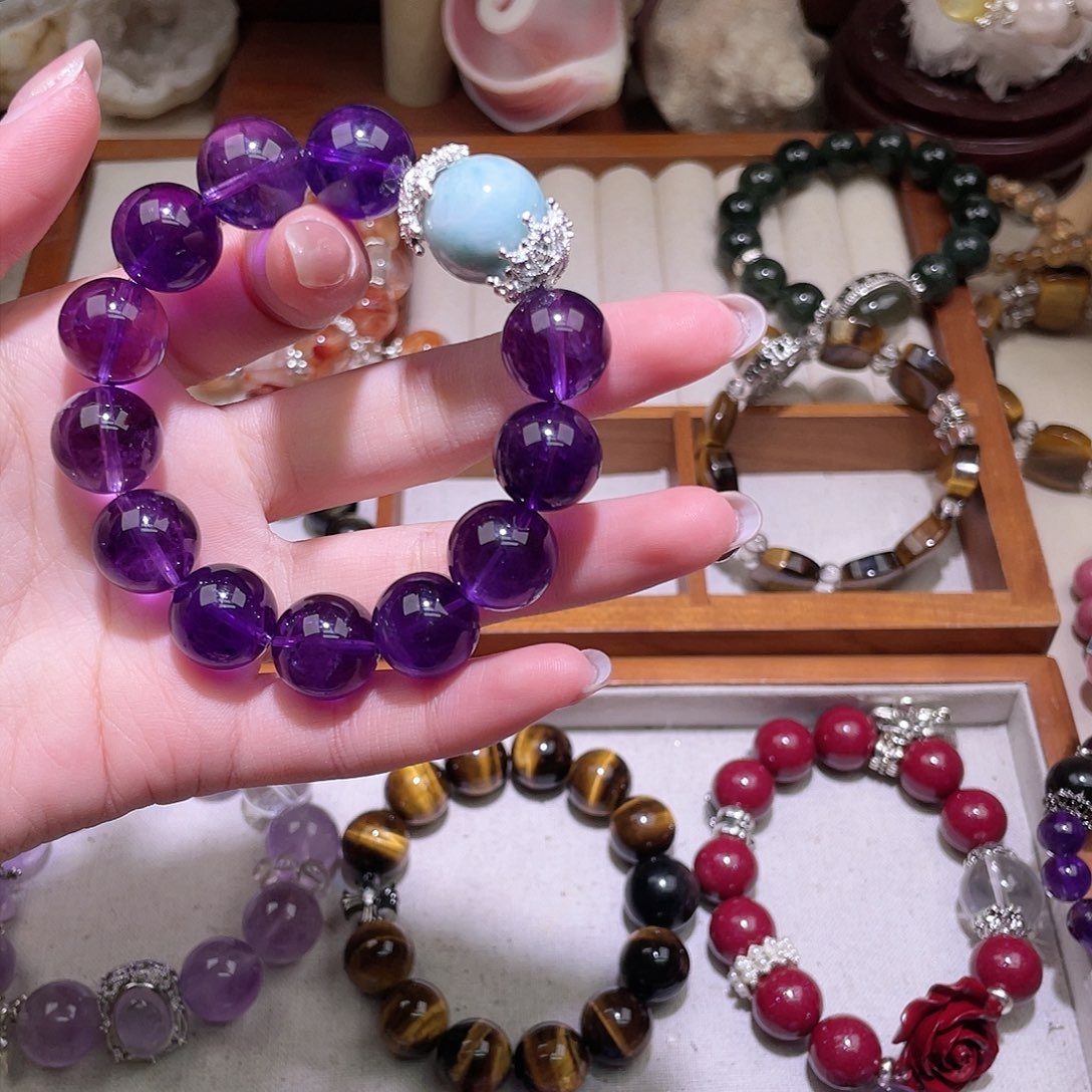 水晶手链未镶嵌2*、紫